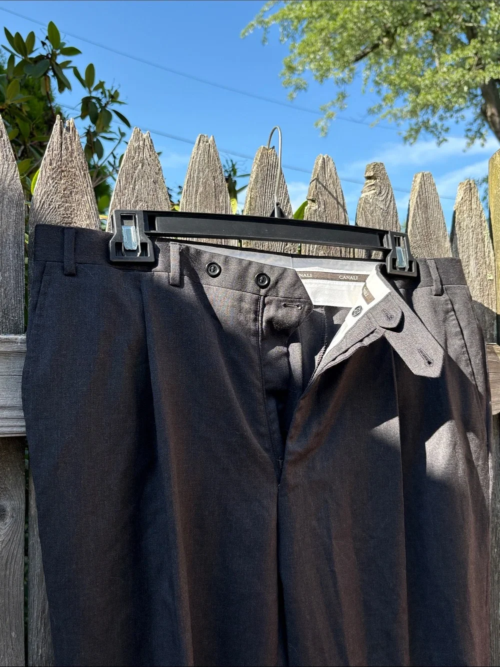 Canali 37/30 gray wool pants.